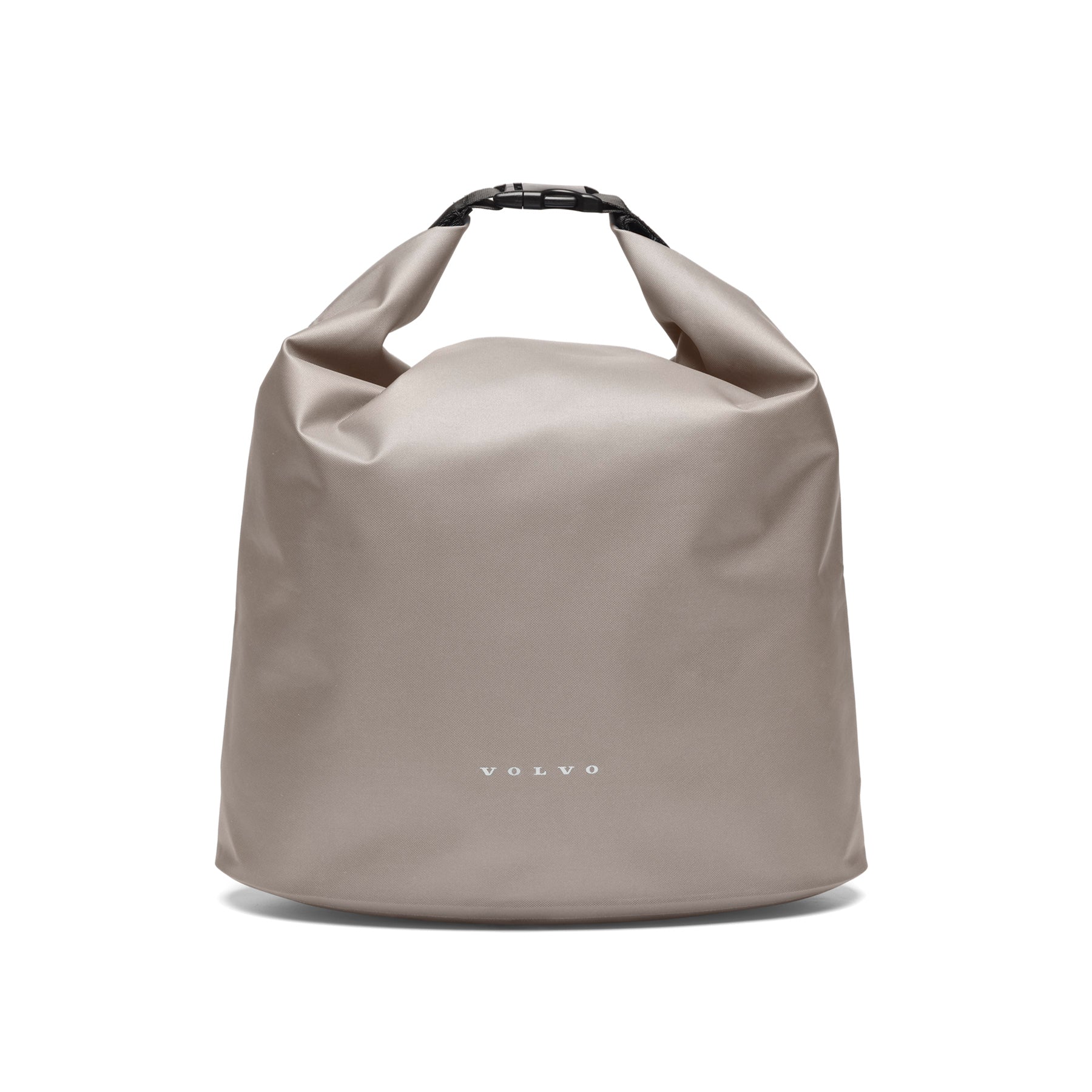 Beige Volvo bag on a white background