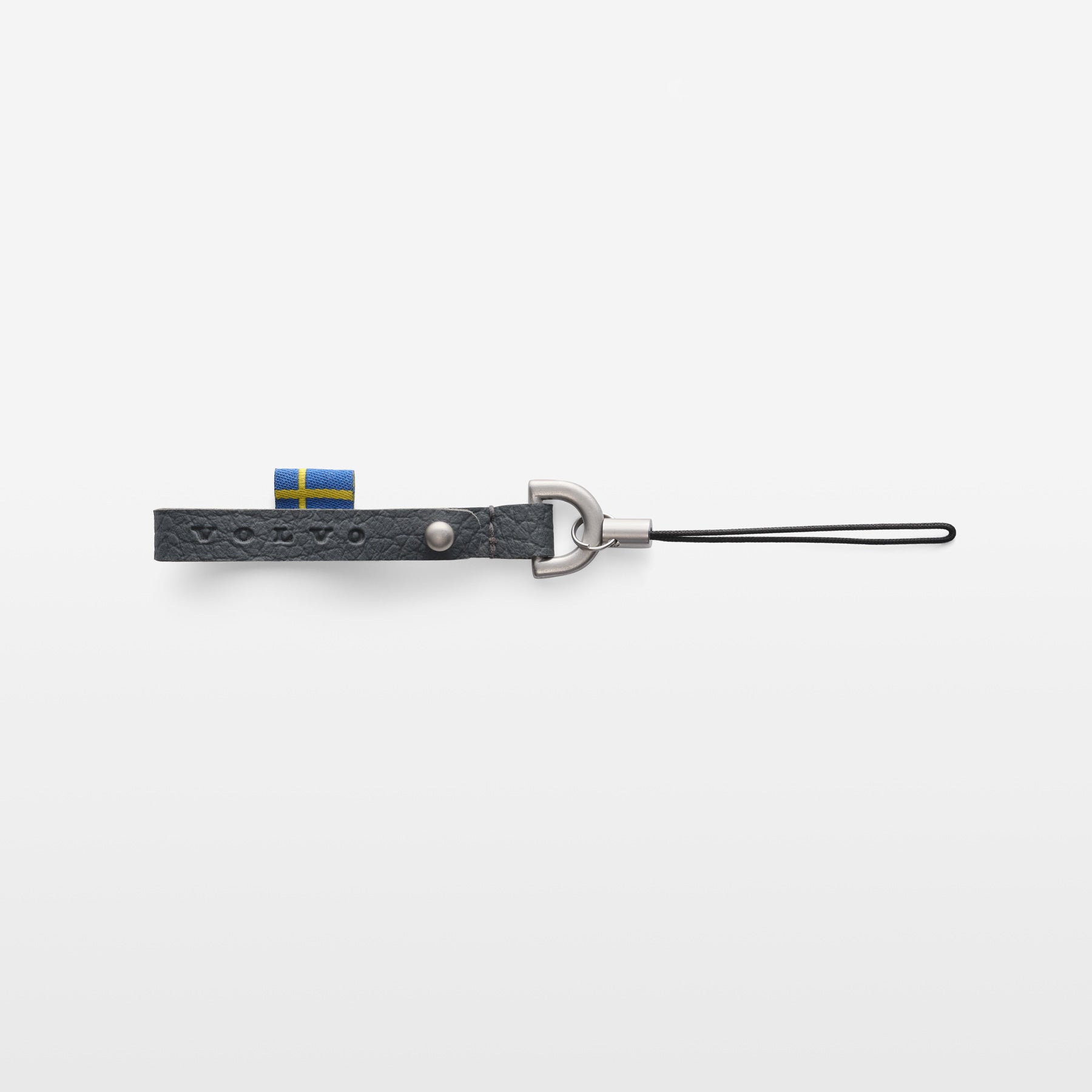 Keychain with a flag design on a white background
